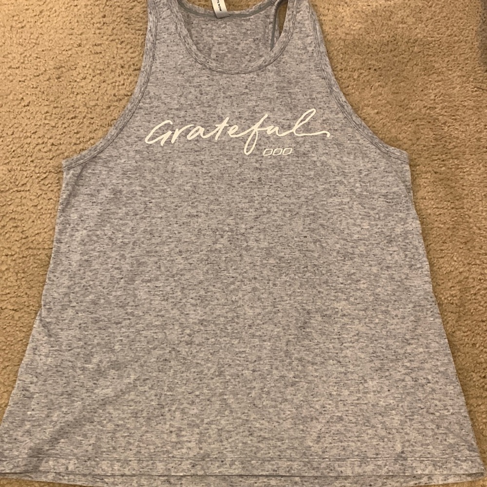 Grey Lorna Jane tank top size medium